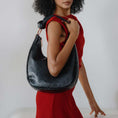 Load image into Gallery viewer, Lilie Black Recycled Vegan Shoulder Bag
