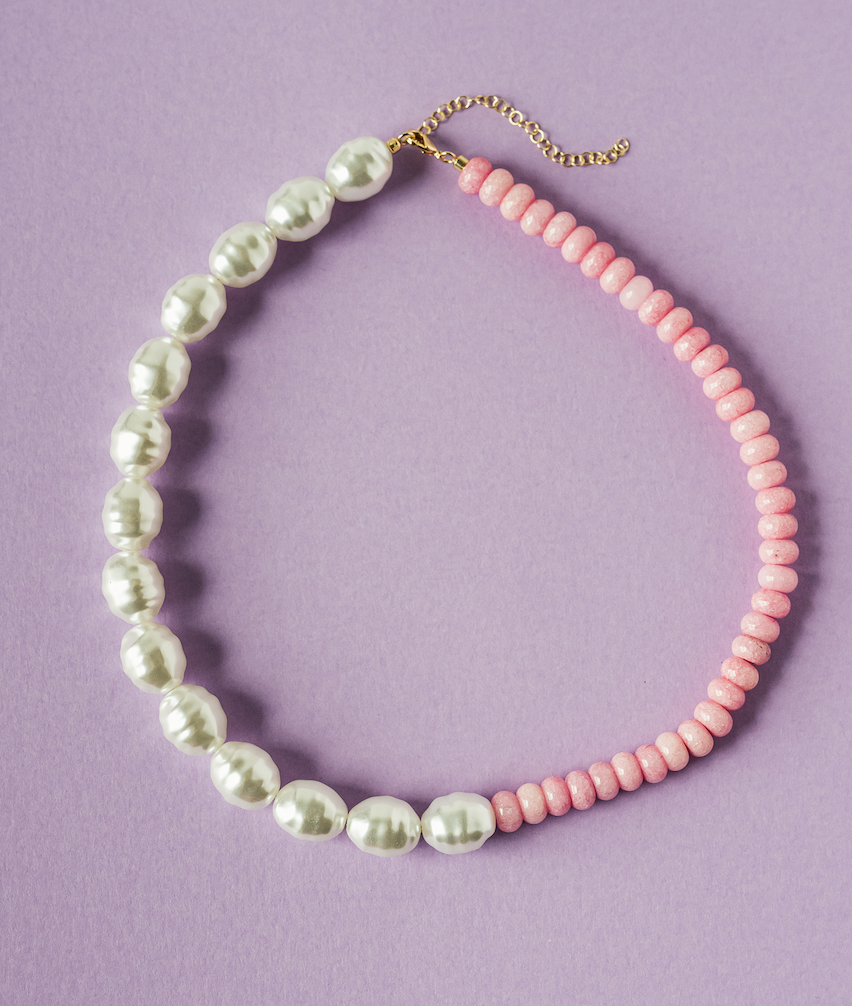 MacRae & Co Ann Trio Necklace: Pink