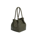 Load image into Gallery viewer, Anahi Olive Recycled Vegan Top Handle Bag
