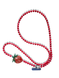 Load image into Gallery viewer, Hand-painted Strawberry Gemstone Crossbody Phone Chain
