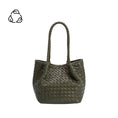 Load image into Gallery viewer, Anahi Olive Recycled Vegan Top Handle Bag
