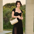 Load image into Gallery viewer, Lana Black Recycled Vegan Leather Xbody Bag
