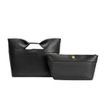 Load image into Gallery viewer, Jillian Black Recycled Vegan Tote Bag
