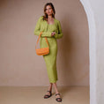 Load image into Gallery viewer, Inez Orange Recycled Vegan Shoulder Bag
