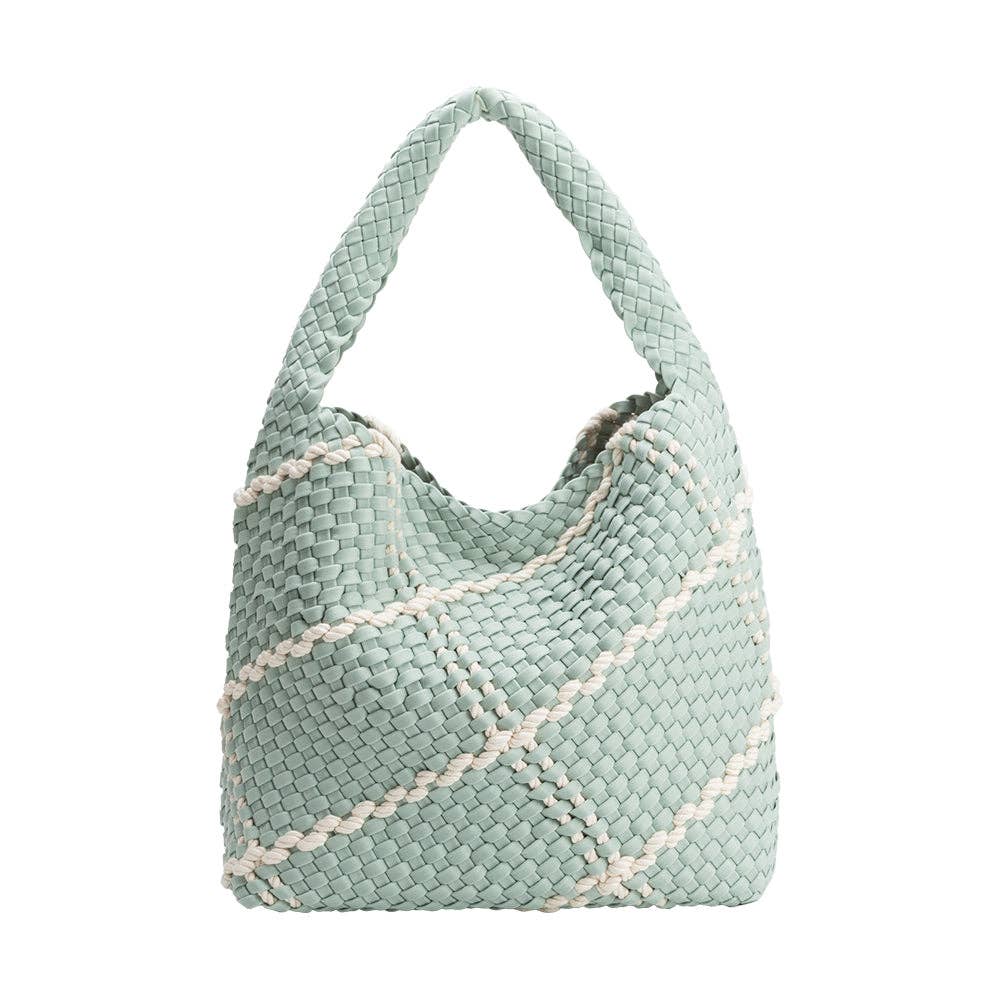 Johanna Seafoam Nylon Shoulder Bag