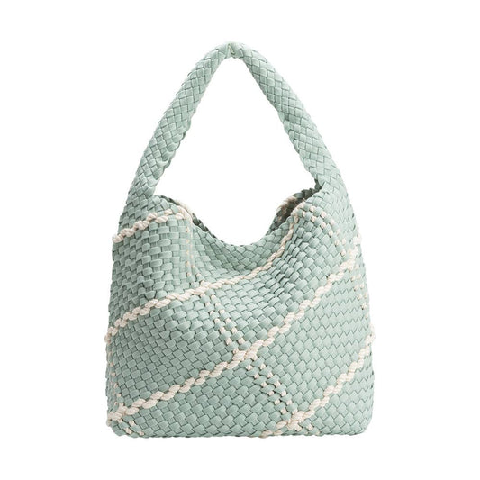 Johanna Seafoam Nylon Shoulder Bag