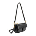 Load image into Gallery viewer, Aria Black Recycled Vegan Shoulder Bag
