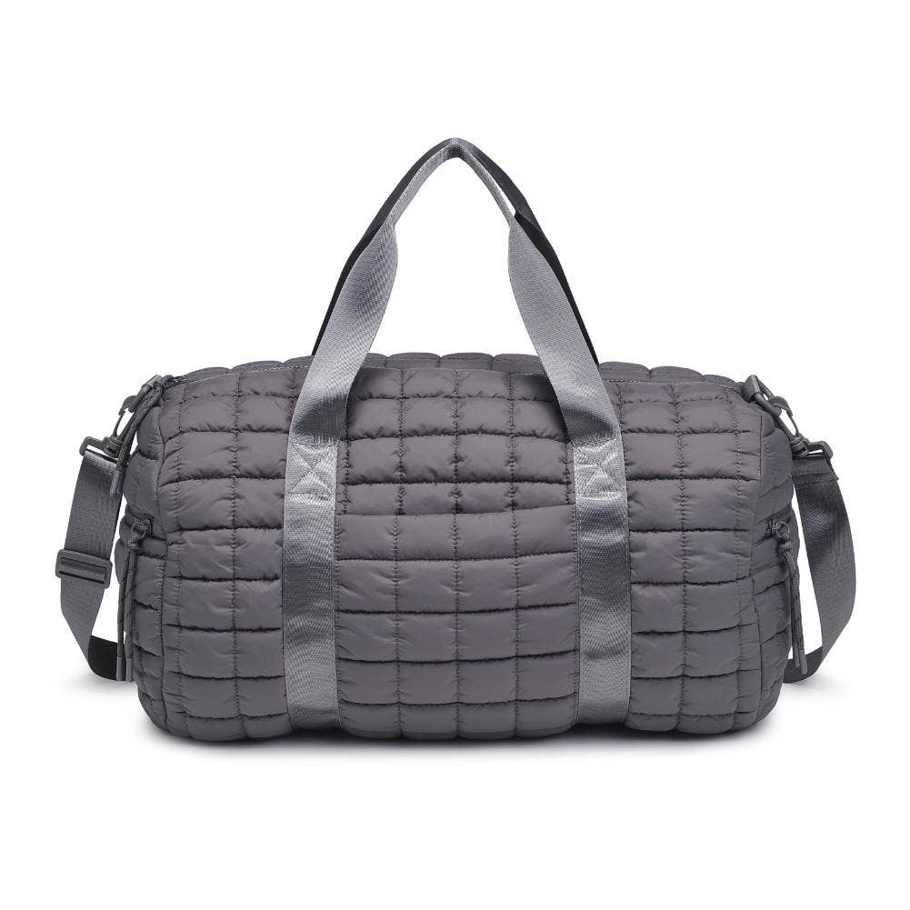 Ty Quilted Puffer Nylon Duffel: Carbon