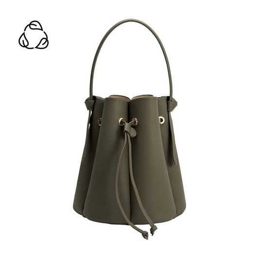 Laguna Olive Recycled Vegan Lthr Top Handle