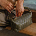 Load image into Gallery viewer, Alma Ivory Recycled Vegan Top Handle Bag
