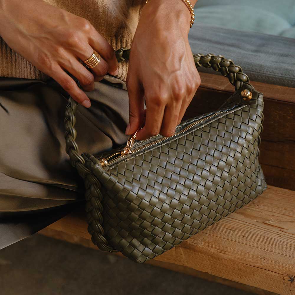 Alma Ivory Recycled Vegan Top Handle Bag