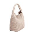 Load image into Gallery viewer, Johanna Ivory Large Vegan Shoulder Bag
