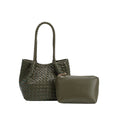 Load image into Gallery viewer, Anahi Olive Recycled Vegan Top Handle Bag
