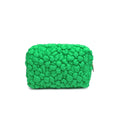 Load image into Gallery viewer, Flora Pop Nylon Cosmetic & Travel Organizer Pouch: Kelly Green
