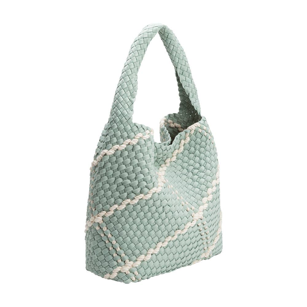 Johanna Seafoam Nylon Shoulder Bag