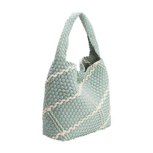 Johanna Seafoam Nylon Shoulder Bag