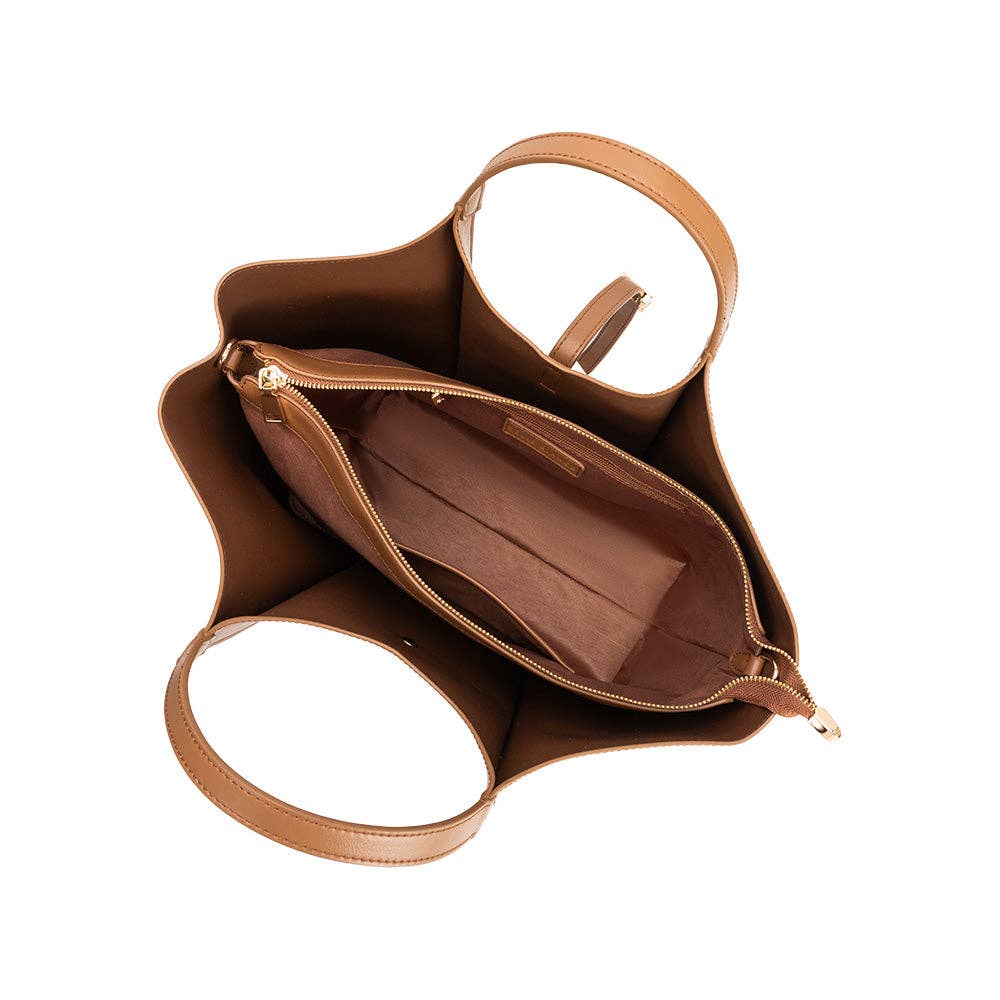 Malia Mocha Recycled Vegan Tote Bag