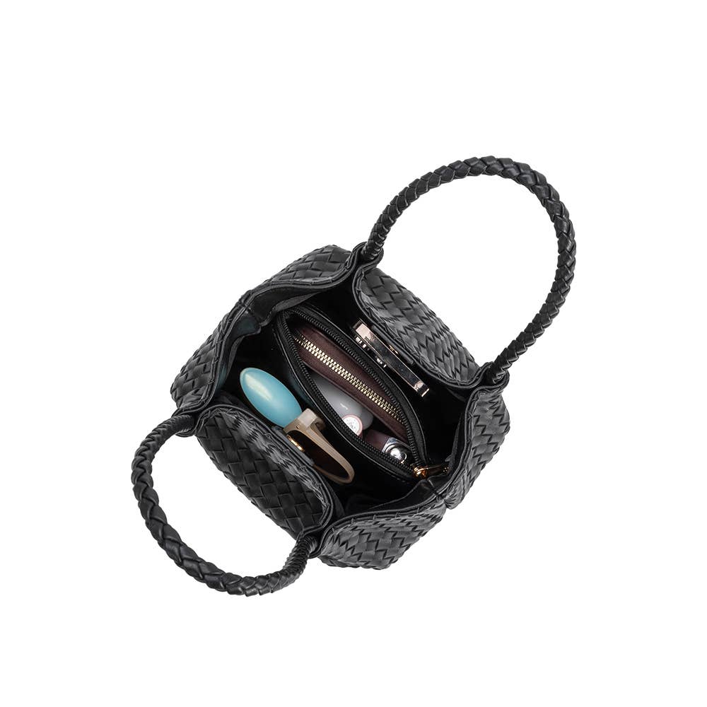 Anahi Olive Recycled Vegan Top Handle Bag