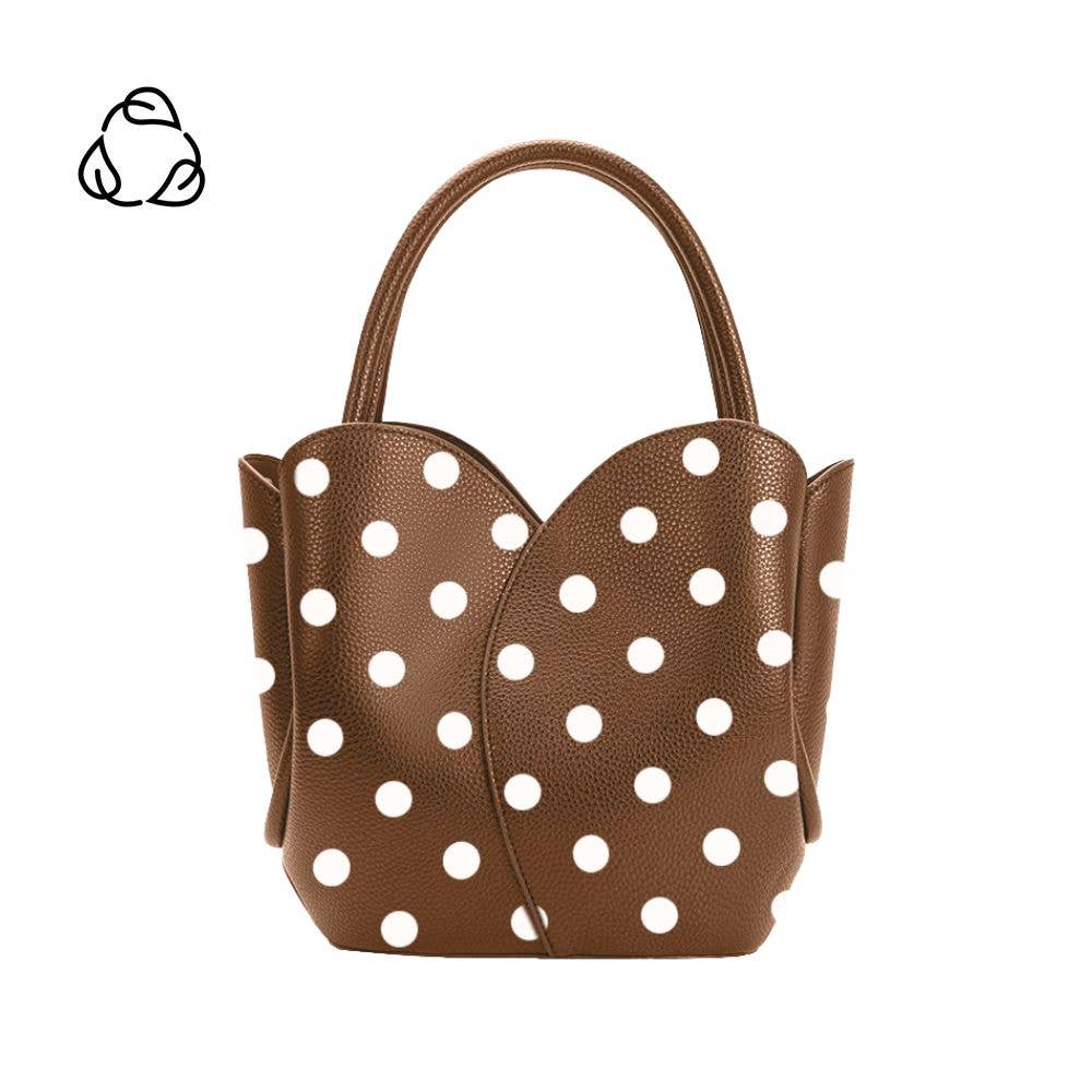 Tulip Choco Recycl Vegan Plka Dot Top Handle