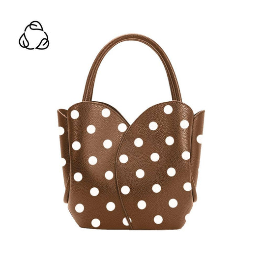Tulip Choco Recycl Vegan Plka Dot Top Handle