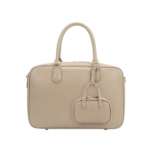 Natasha Mushroom Large Recycled Top Handle Bag