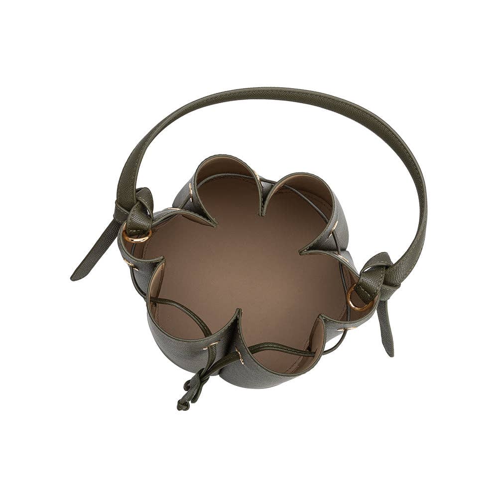 Laguna Olive Recycled Vegan Lthr Top Handle