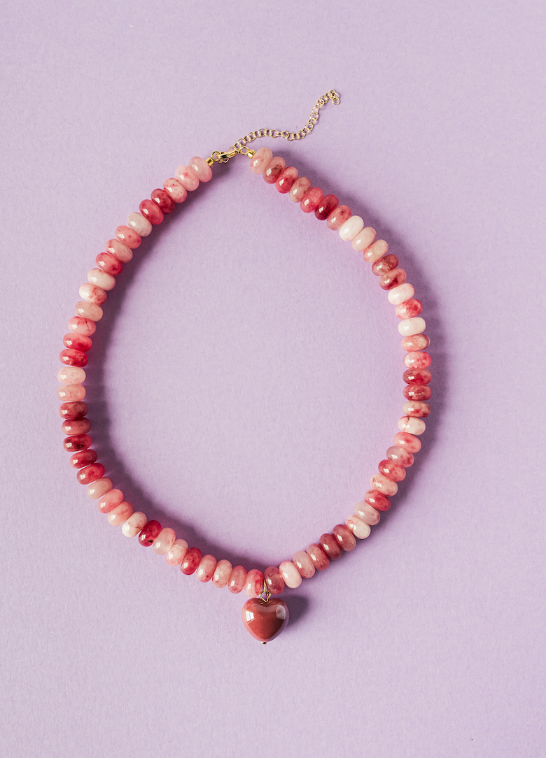 Alice Necklace: Pink Strawberry