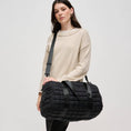 Load image into Gallery viewer, Ty Quilted Puffer Nylon Duffel: Natural
