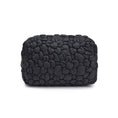 Load image into Gallery viewer, Flora Pop Nylon Cosmetic & Travel Organizer Pouch: Cream
