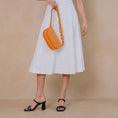 Load image into Gallery viewer, Inez Orange Recycled Vegan Shoulder Bag
