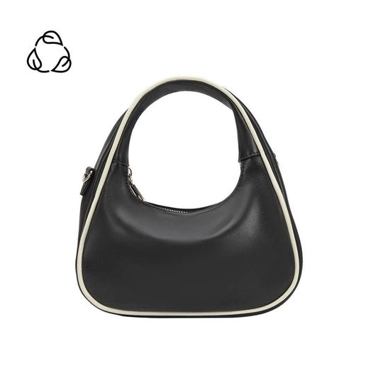 Sarita Black Recycled Vegan Top Handle Bag