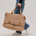 Load image into Gallery viewer, Globetrotter Quilted Nylon Puffer Travel Weekender: Natural
