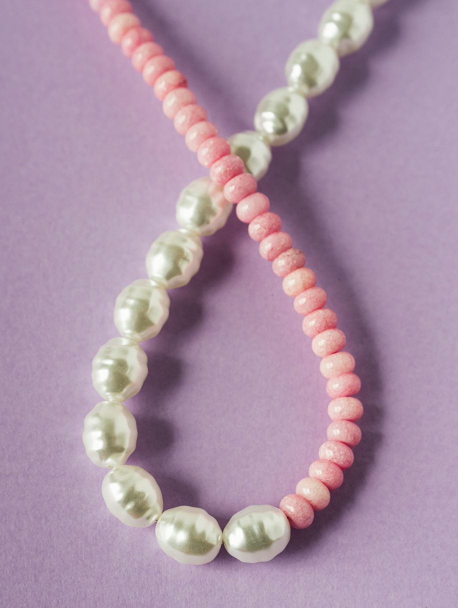 MacRae & Co Ann Trio Necklace: Pink