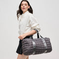 Load image into Gallery viewer, Ty Quilted Puffer Nylon Duffel: Carbon
