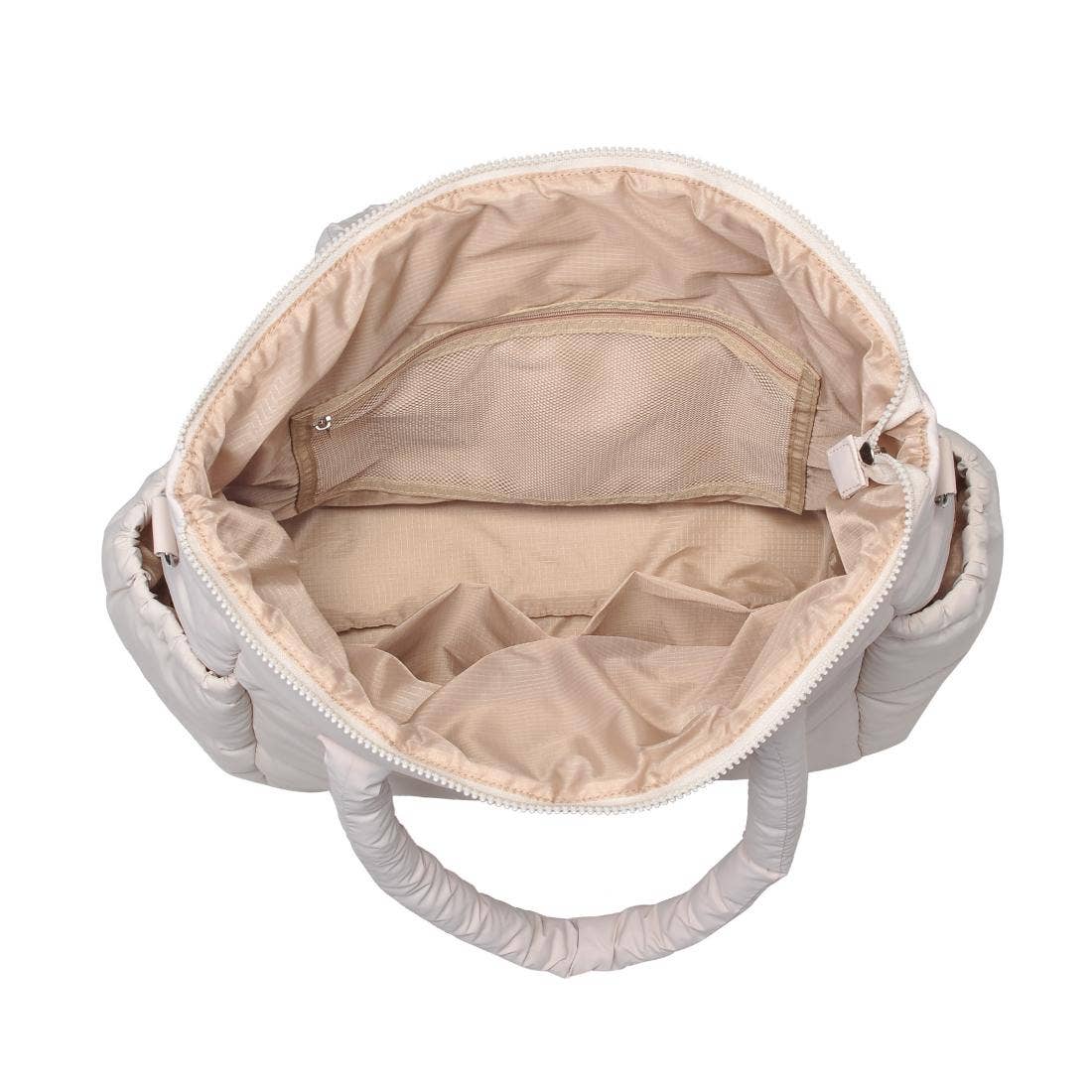 Jetsetter Multi Compartment Travel Tote: Cream
