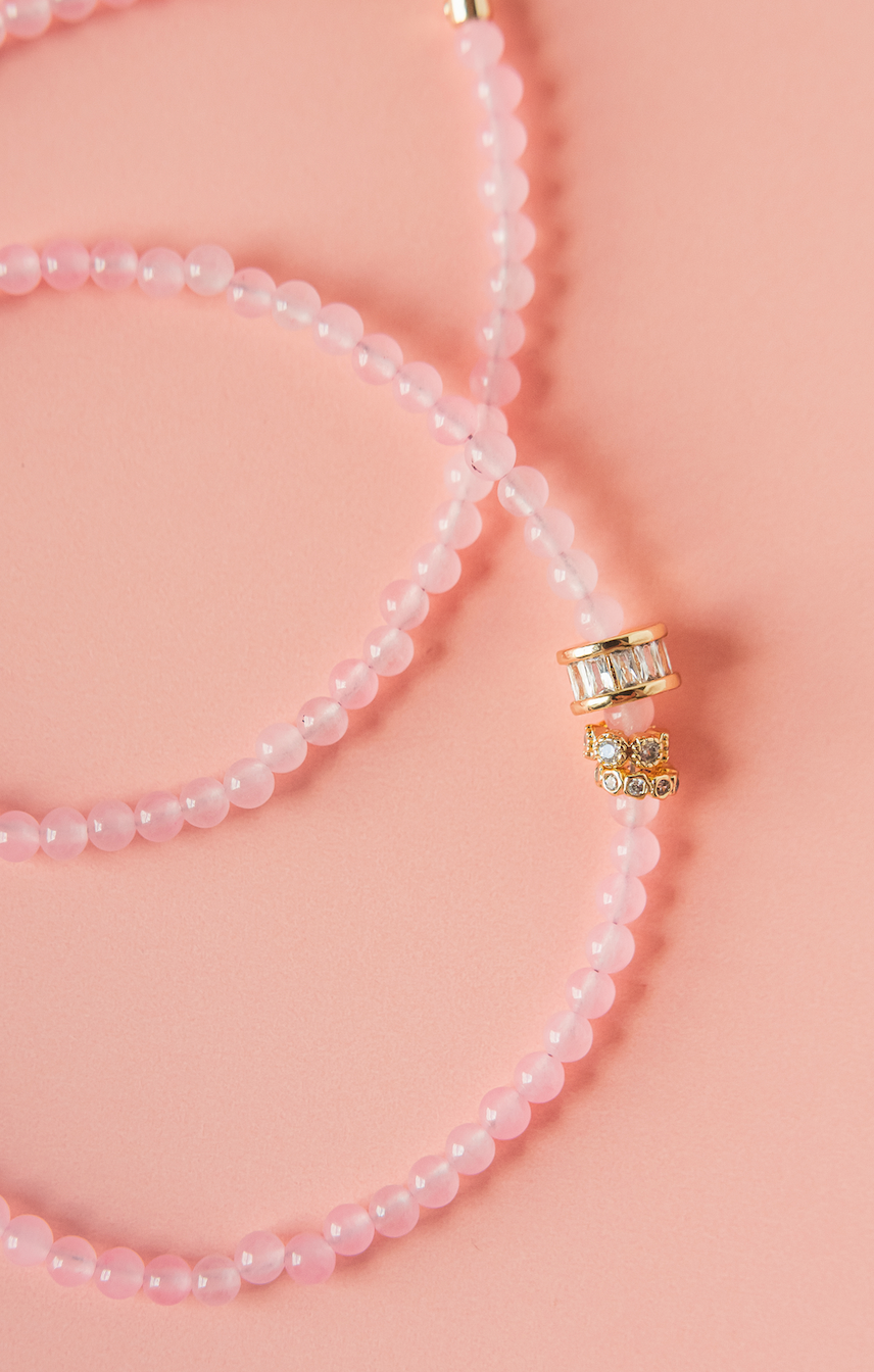 MacRae & Co Ann Trio Necklace: Pink