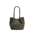 Load image into Gallery viewer, Anahi Olive Recycled Vegan Top Handle Bag
