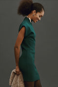 Load image into Gallery viewer, By Anthropologie Mock-Neck Cap-Sleeve Mini Dress
