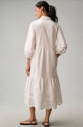 Load image into Gallery viewer, The Bettina Tiered Shirt Dress by Maeve: Eyelet Edition
