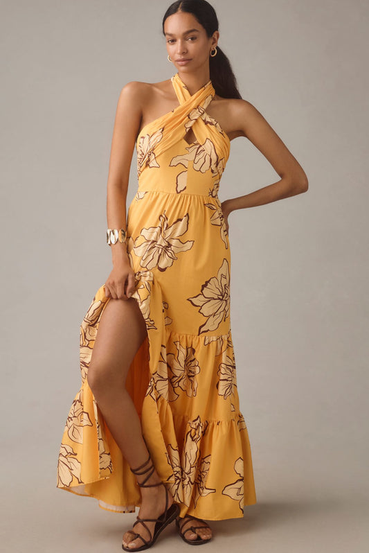 Hutch Floral Halter Maxi Dress