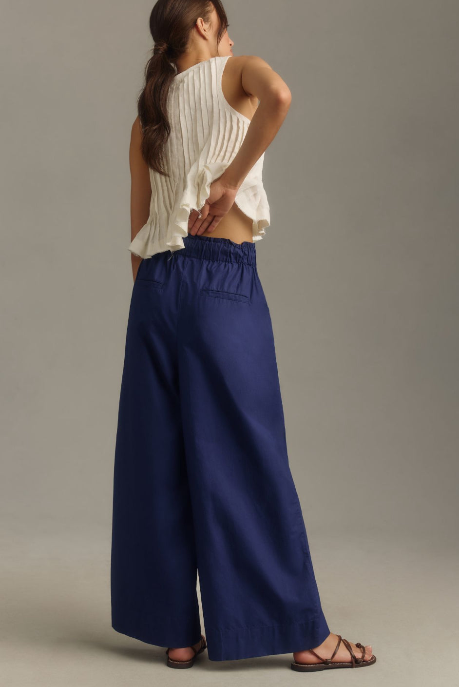 Maeve Skirty Utility Wide-Leg Pants