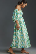 Load image into Gallery viewer, Let Me Be Long-Sleeve Printed Midi Dress
