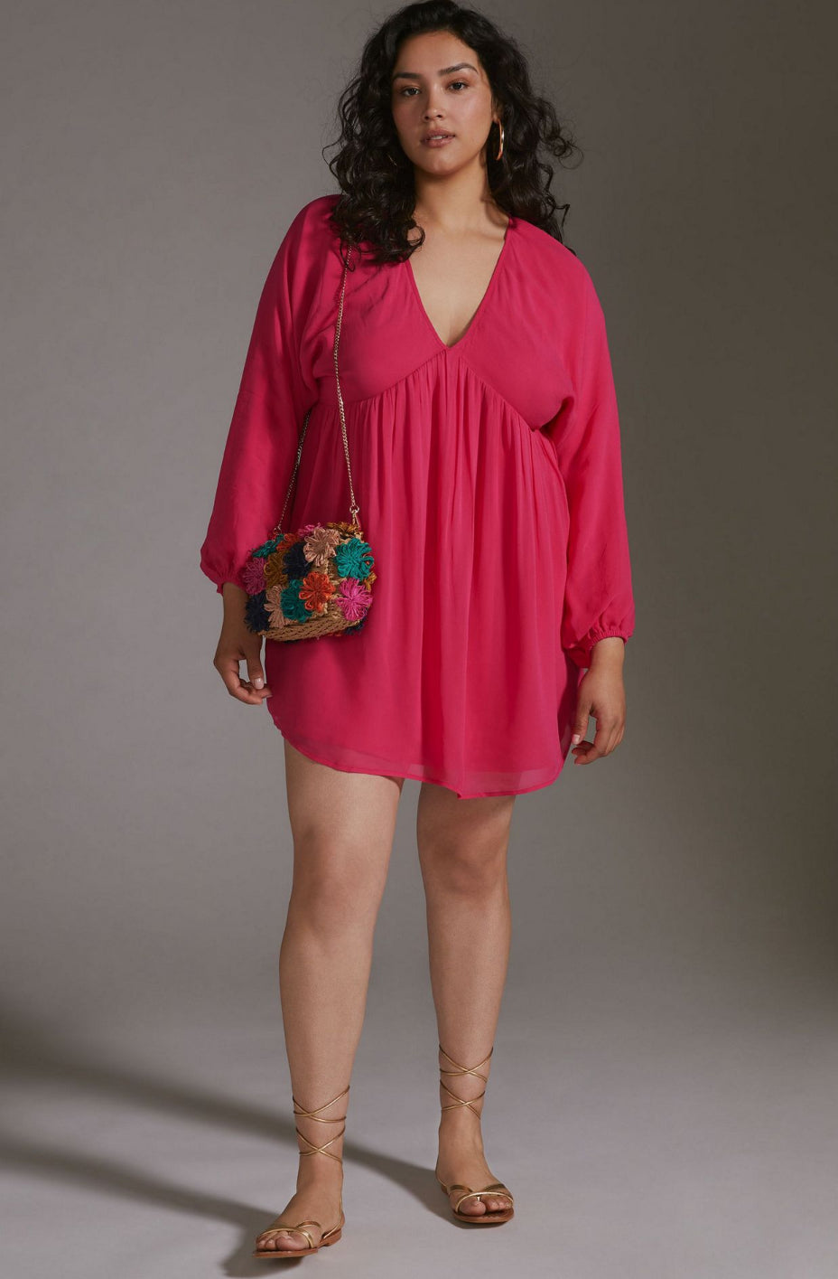 Forever That Girl Sheer Flowy Mini Dress katie + hubbell Forever That Girl Sheer Flowy Mini Dress katie + hubbell