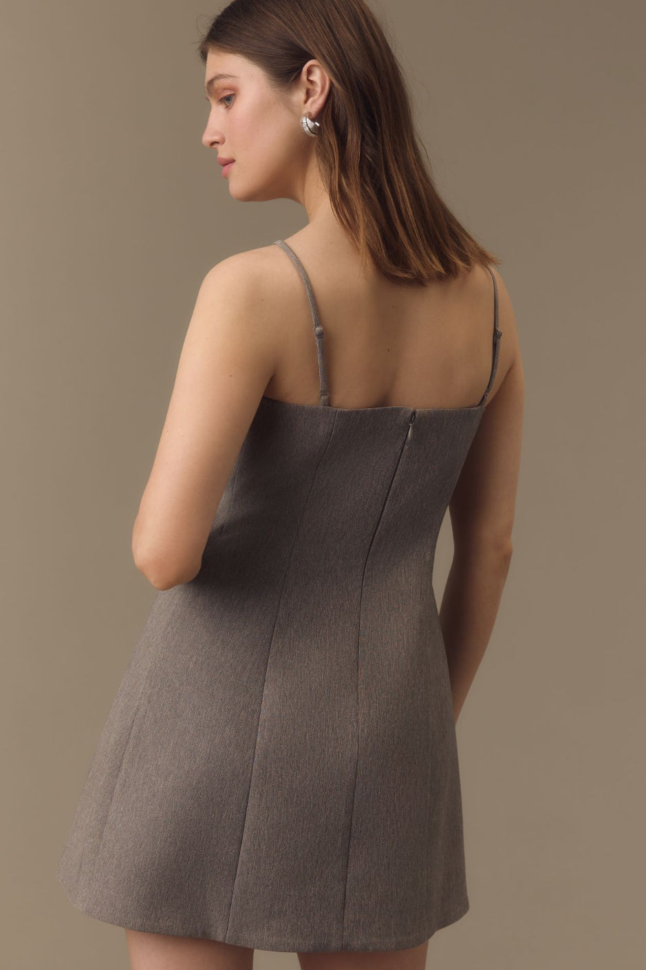 Mare Mare Square-Neck Shift Mini Dress