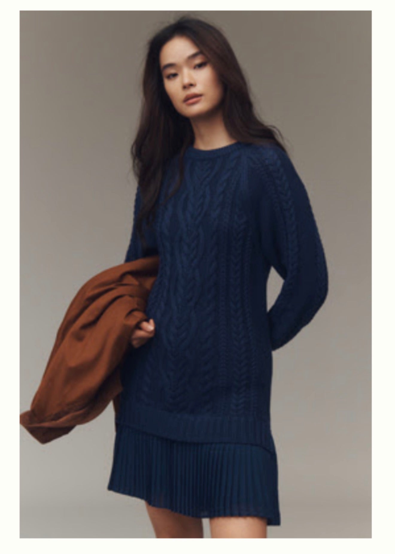 The Delphine Sweater Twofer Mini Dress