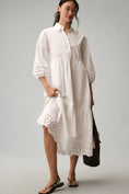 Load image into Gallery viewer, The Bettina Tiered Shirt Dress by Maeve: Eyelet Edition
