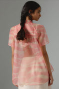 Load image into Gallery viewer, Daniel Rainn Mock-Neck Short-Sleeve Blouse
