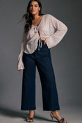 Load image into Gallery viewer, The Colette Sparkle Denim Cropped Wide-Leg Jeans by Maeve
