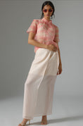 Load image into Gallery viewer, Daniel Rainn Mock-Neck Short-Sleeve Blouse
