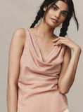 Load image into Gallery viewer, Maeve Cowl-Neck Button-Back Tank
